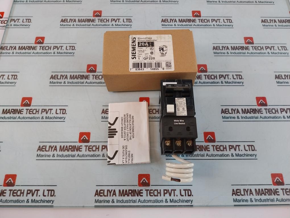 Siemens Qf220 Ground Fault Circuit Interrupter 800300A01 20A