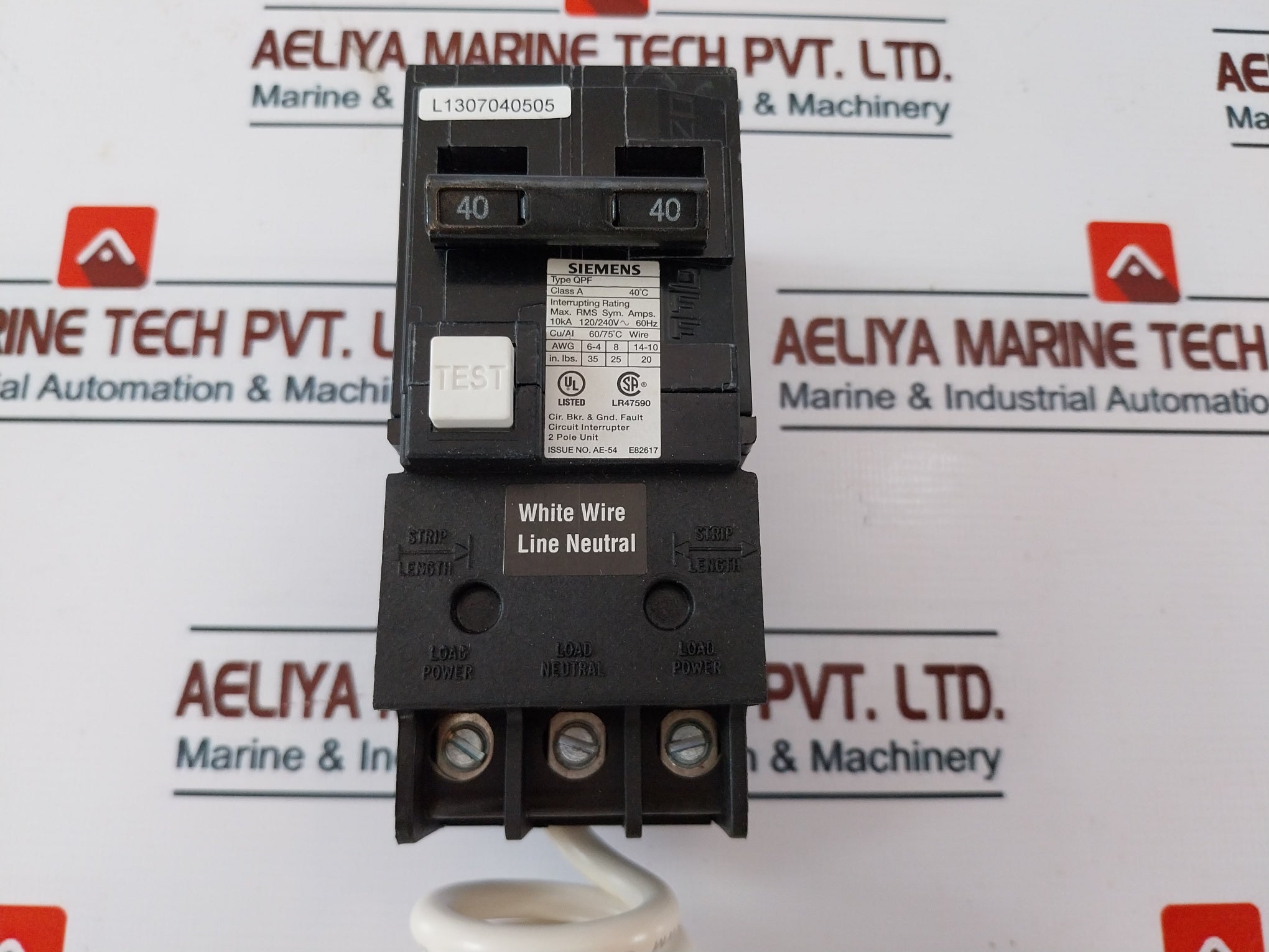 Siemens Qf240 Ground Fault Circuit Breaker 2 Pole 40A