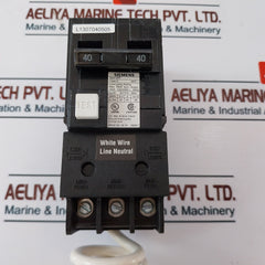 Siemens Qf240 Ground Fault Circuit Breaker 2 Pole 40A