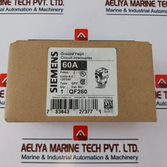 Siemens Qf260 Ground Fault Circuit Breaker 2 Pole 40°C
