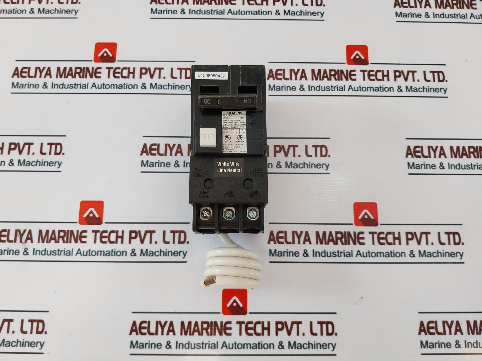 Siemens Qf260 Ground Fault Circuit Breaker 2 Pole 40°C