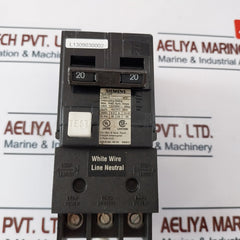 Siemens Qpf Circuit Breaker 2 Pole 20Amp