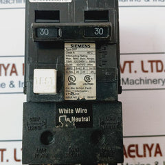 Siemens Qpf, 2 Pole Gfci Circuit Breaker Unit 10Ka 120/240V~ 60Hz