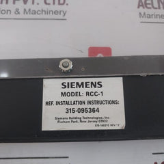 Siemens Rcc-1 Remote Command Center Mkb-3 575-198272 Rev. 2 Ps-5N7