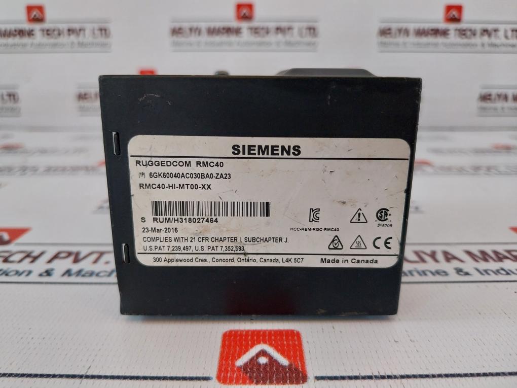 Siemens Rmc40-hi-mt00-xx Managed Ethernet Switch 50-60Hz 100-240V