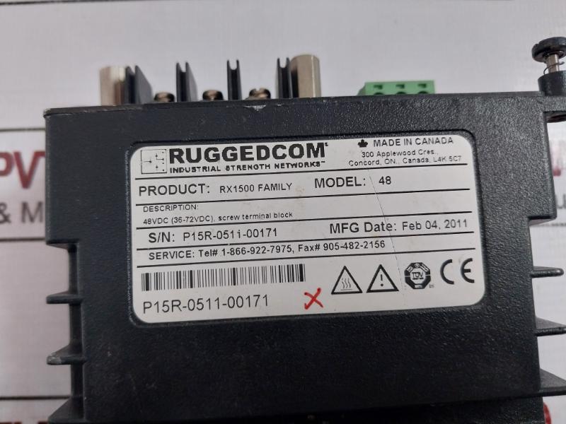 Siemens Ruggedcom Rx1500 Power Supply 48vdc (36-72vdc) Screw Terminal Block