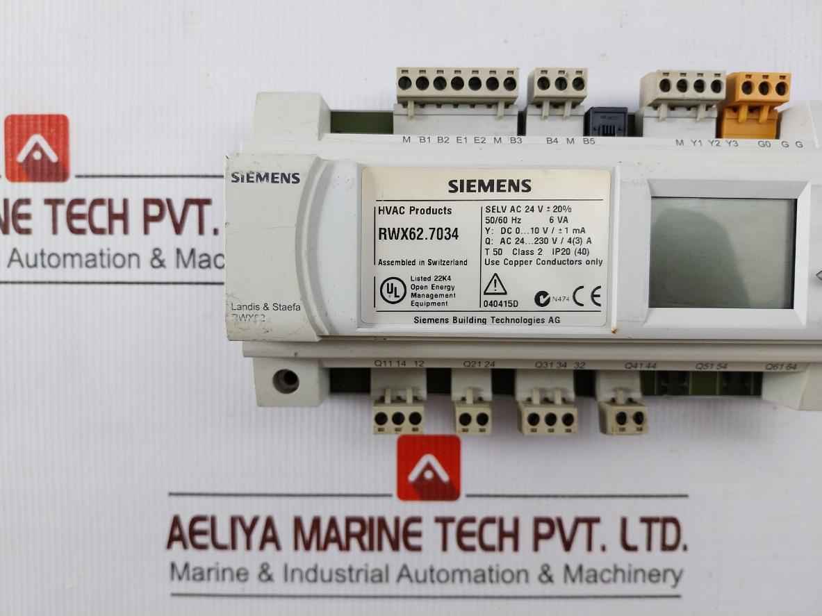 Siemens Rwx62.7034 Universal Controller Module Ac 24-230v/4a 50/60hz