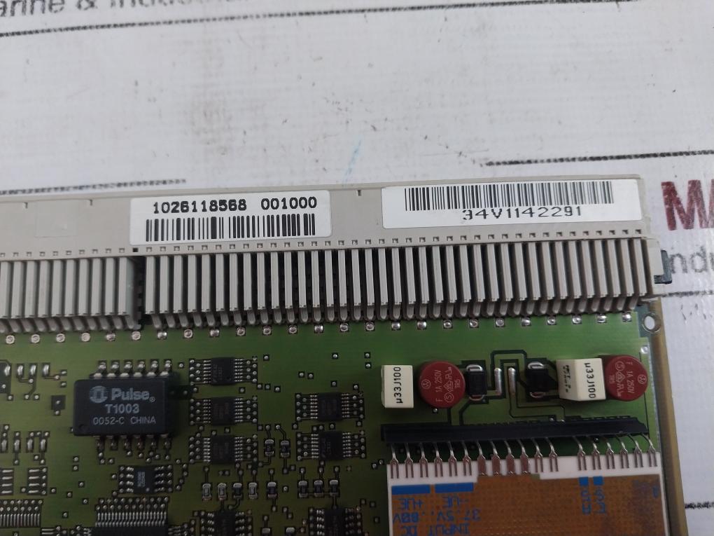 Siemens S30813-q27-a289-6/01 Printed Circuit Board Card V24, S30813-q42-x100-4/01