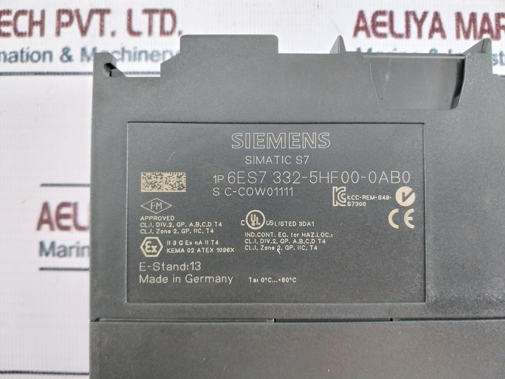 Siemens S7-300 1P 6Es7 315-2Eh14-0Ab0/331-7Kf02-0Ab0/332-5Hf00-0Ab0 Module