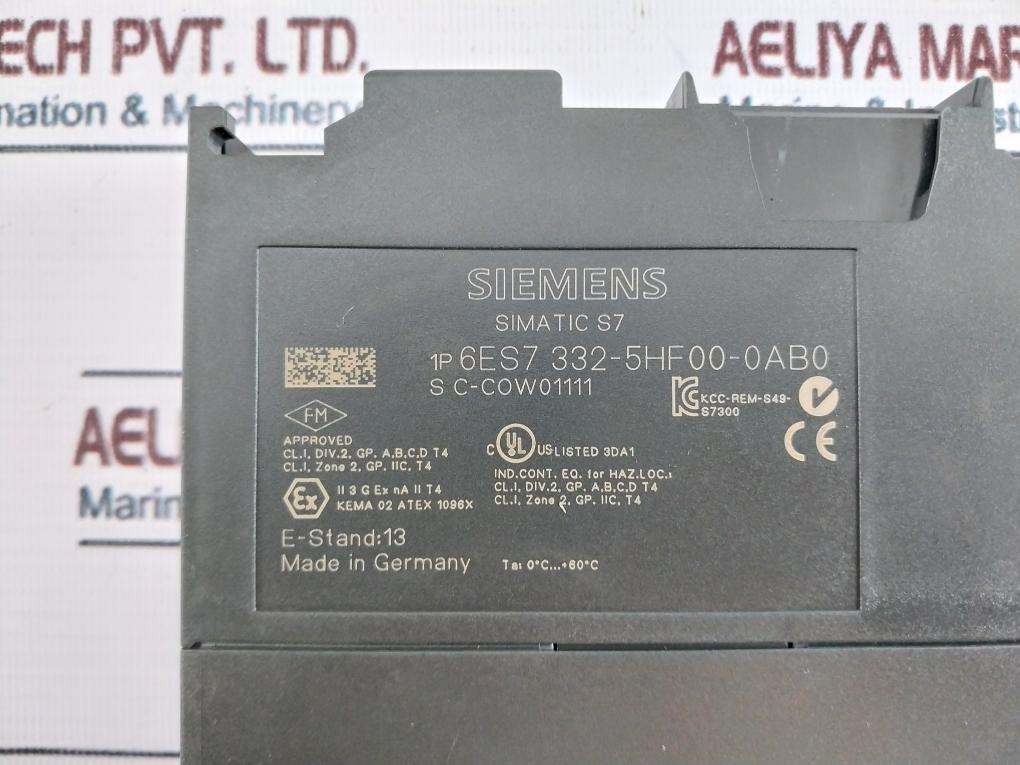 Siemens S7-300 1P 6Es7 315-2Eh14-0Ab0/331-7Kf02-0Ab0/332-5Hf00-0Ab0 Module