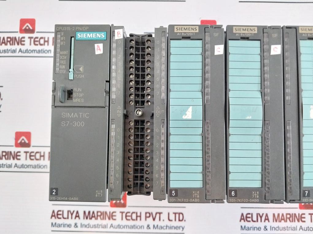 Siemens S7-300 1P 6Es7 315-2Eh14-0Ab0/331-7Kf02-0Ab0/332-5Hf00-0Ab0 Module