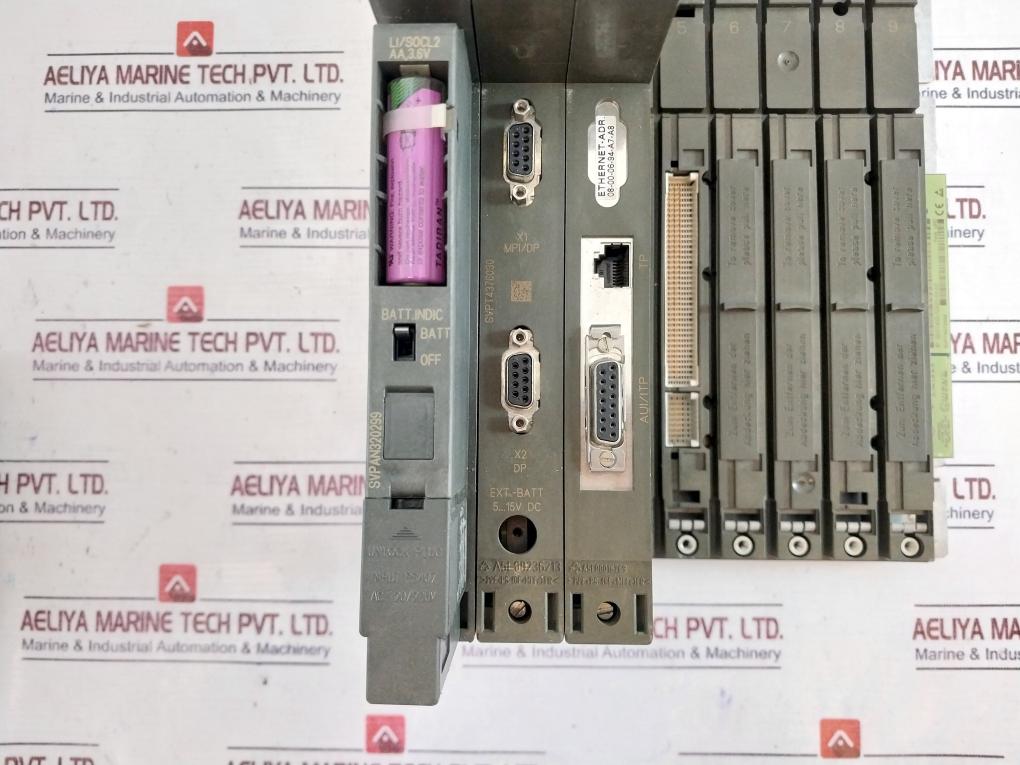 Siemens S7-400 6Es7400-1Ja01-0Aa0 Plc Module With Rack