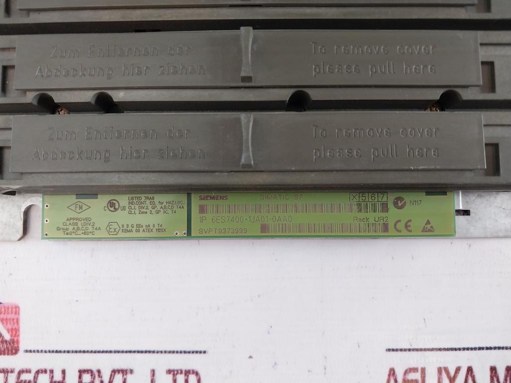 Siemens S7-400 6Es7400-1Ja01-0Aa0 Plc Module With Rack