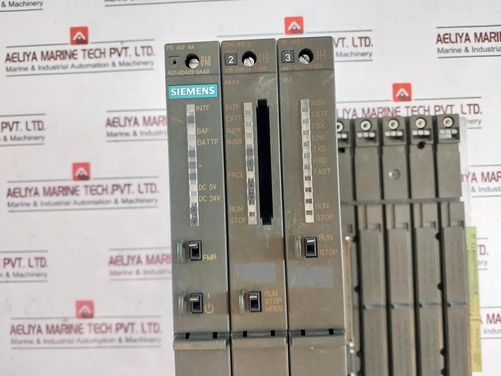 Siemens S7-400 6Es7400-1Ja01-0Aa0 Plc Module With Rack