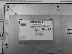 Siemens SIMATIC 1P 6Av6 643-5Cd20-0Ps1 Operator Interface PANEL S C-b5H56270 Mp277 10 Touch