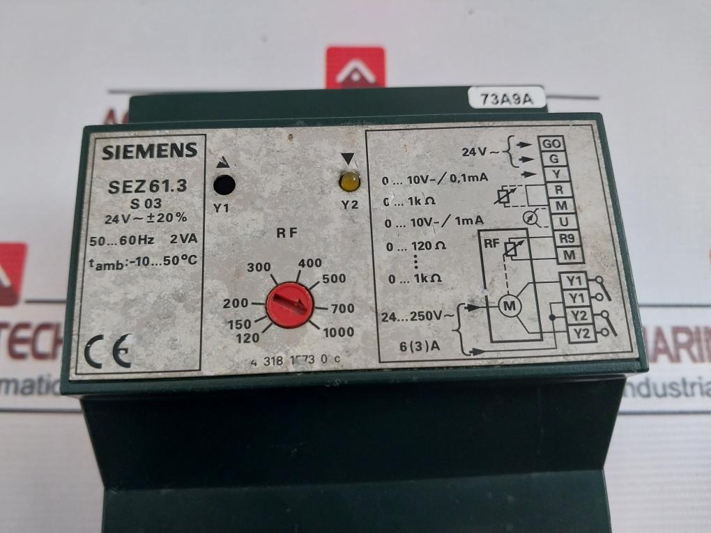 Siemens Sez 61.3 Three-position Converter 24vac 50/60hz