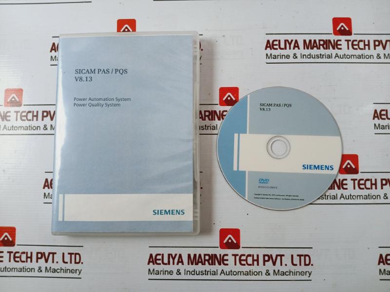 Siemens Sicam Pas/pqs Power Automation/quality System License Card Cd V8.13