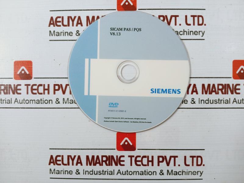 Siemens Sicam Pas/pqs Power Automation/quality System License Card Cd V8.13