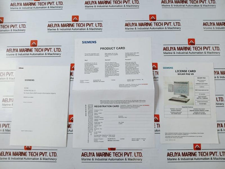 Siemens Sicam Pas/pqs Power Automation/quality System License Card Cd V8.13