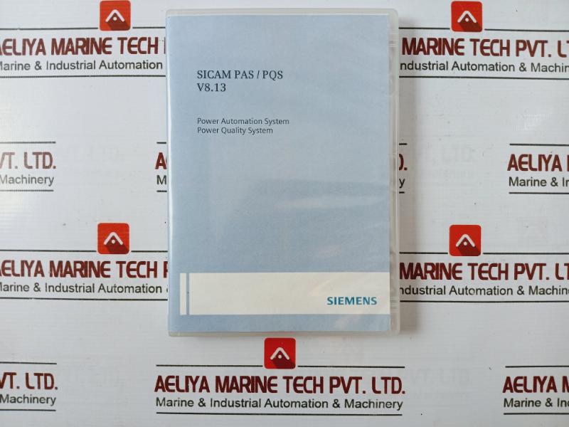 Siemens Sicam Pas/pqs Power Automation/quality System License Card Cd V8.13
