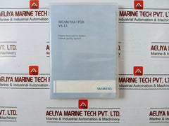 Siemens Sicam Pas/pqs Power Automation/quality System License Card Cd V8.13