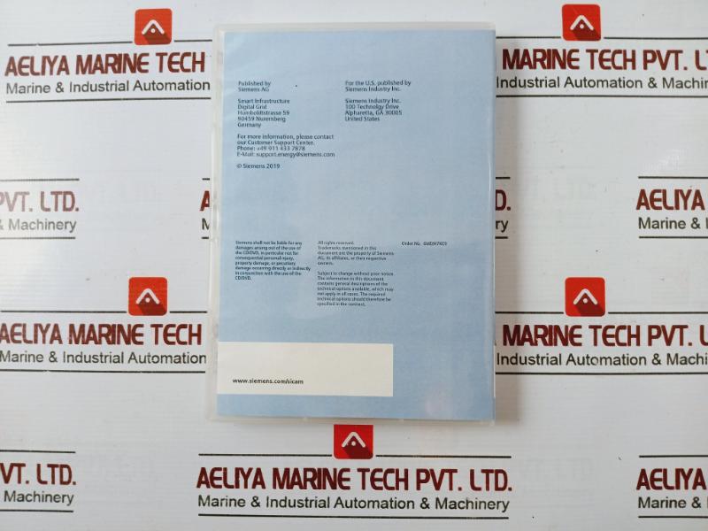 Siemens Sicam Pas/pqs Power Automation/quality System License Card Cd V8.13