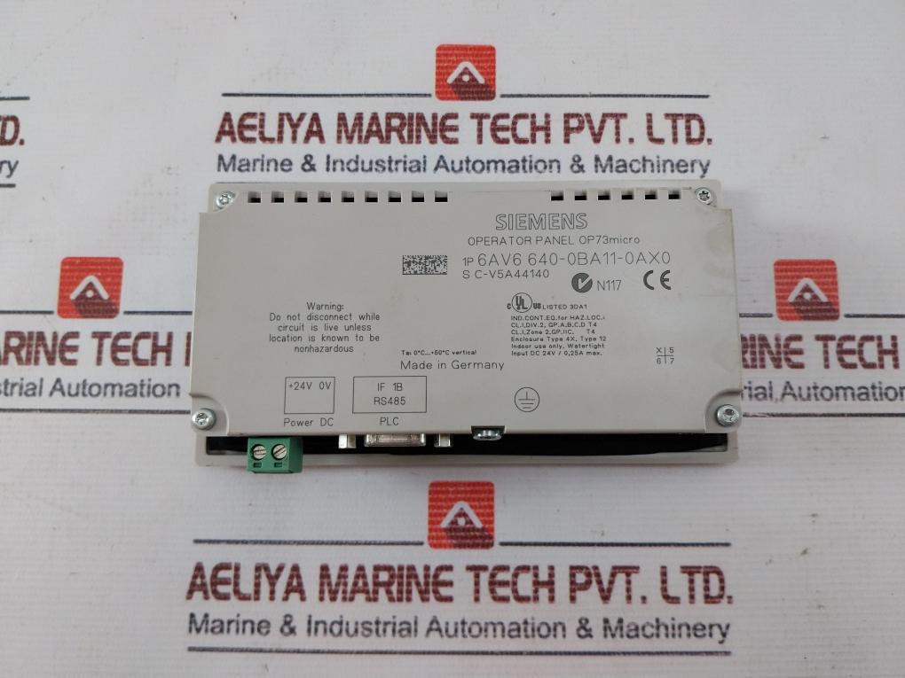 Siemens Simatic 1P 6Av6 640-0Ba11-0Ax0 Operator Panel 73Micro