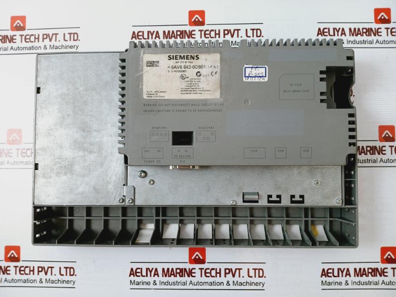 Siemens Simatic 1P 6Av6 643-0Db01-1Ax1 Multi Panel Dc 24V 0.8A