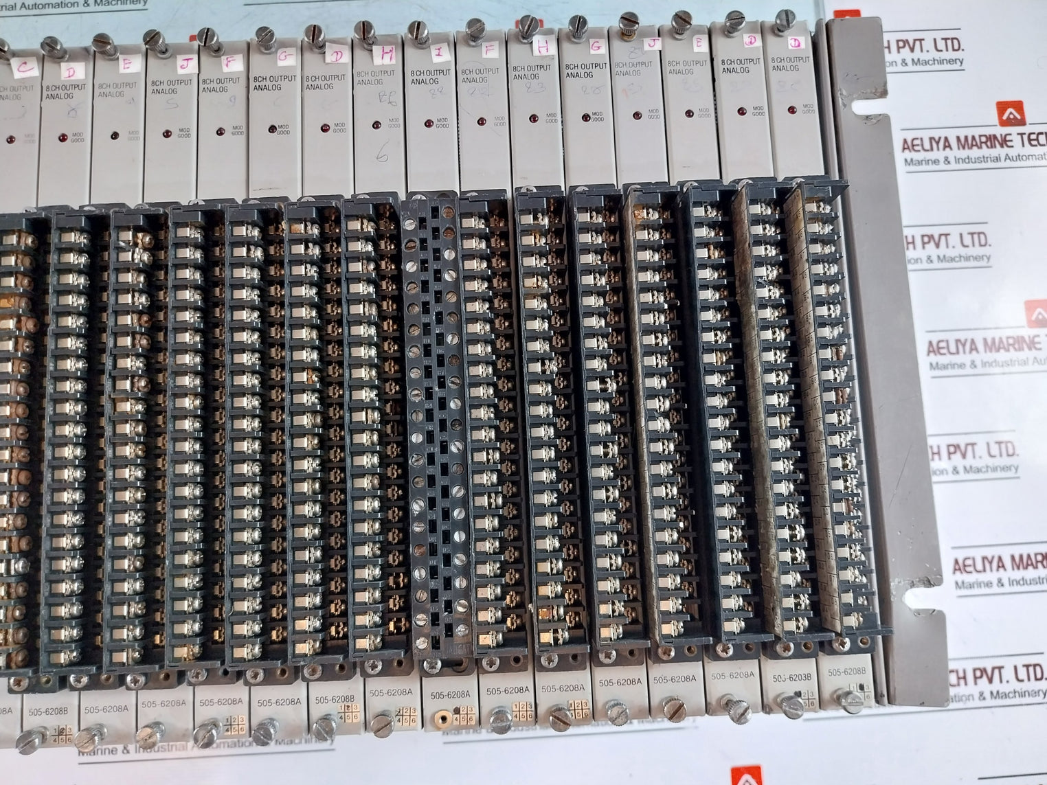 Siemens Simatic 505, 505-6660, 545-1102, 505-6208A, 505-6208B Module Rack