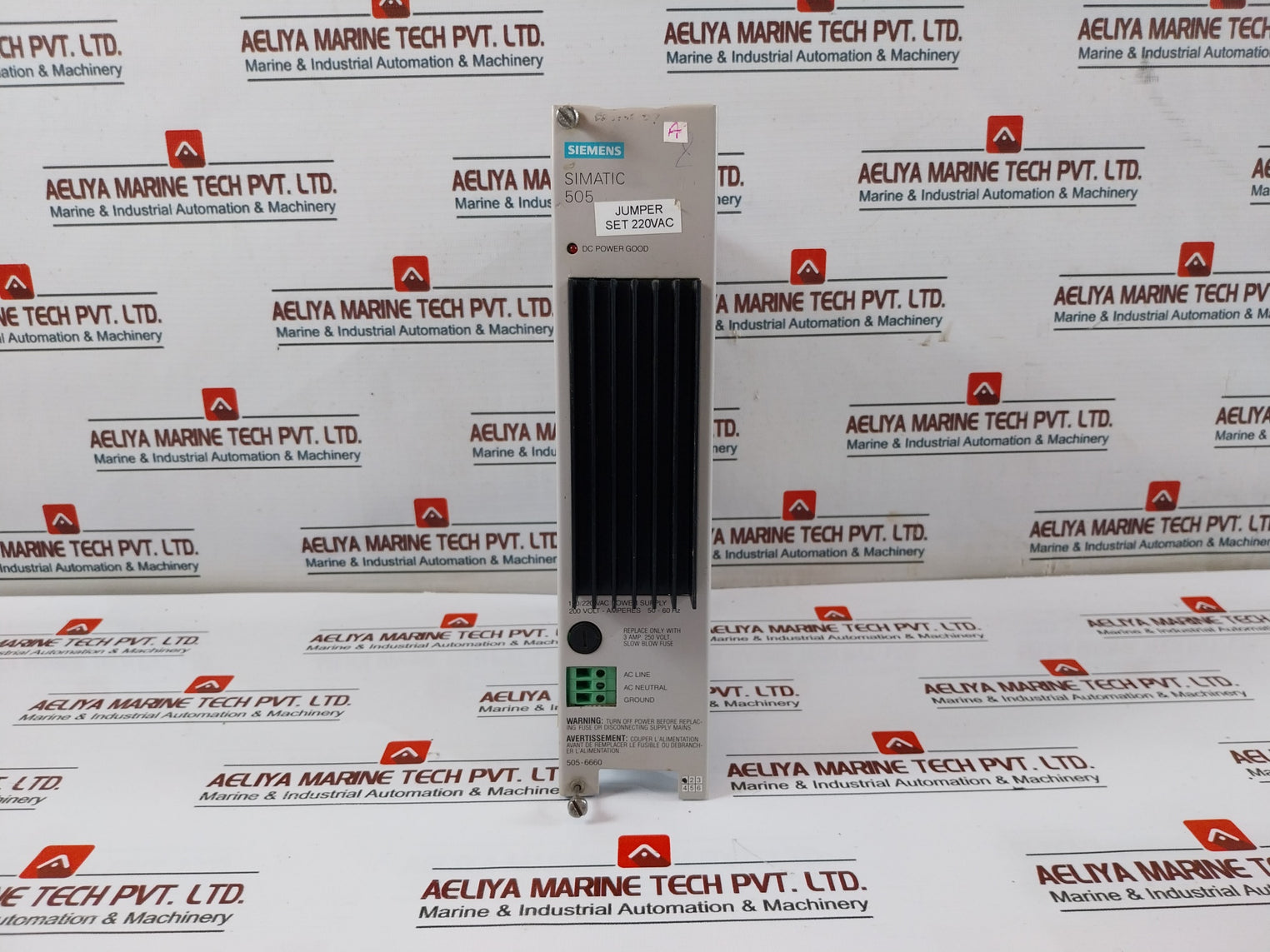 Siemens Simatic 505, 505-6660, 545-1102, 505-6208A, 505-6208B Module Rack