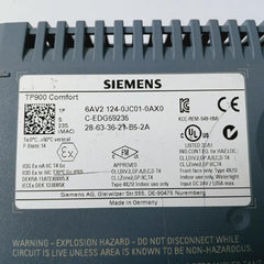 Siemens 6Av2 124-0Jc01-0Ax0 Simatic Hmi Operator Interface Panel