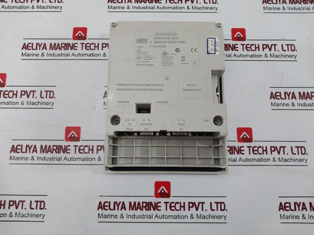 Siemens Simatic 6Av6 641-0Ca01-0Ax1 Operator Panel Op 77B 24V Lc Display Backlit