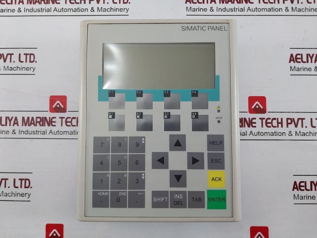 Siemens Simatic 6Av6 641-0Ca01-0Ax1 Operator Panel Op 77B 24V Lc Display Backlit