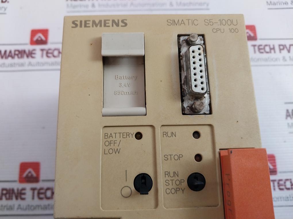 Siemens Simatic 6Es5 100-8Ma02 Central Processor Unit 6Es5 375-1La15