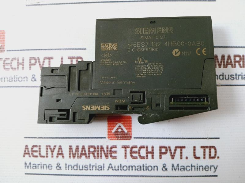 Siemens Simatic 6Es7 132-4Hb00-0Ab0 Dp 5 Electronic Module For Et 200S 5A 24V Dc