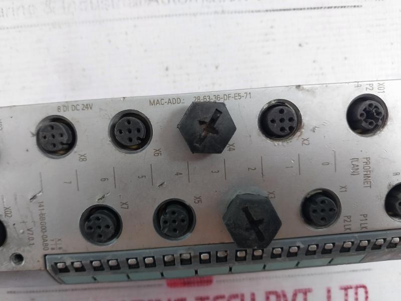 Siemens Simatic 6Es7 141-6Bg00-0Ab0 Et200 Digital Input Module V7.0.1 24Vdc Ip67