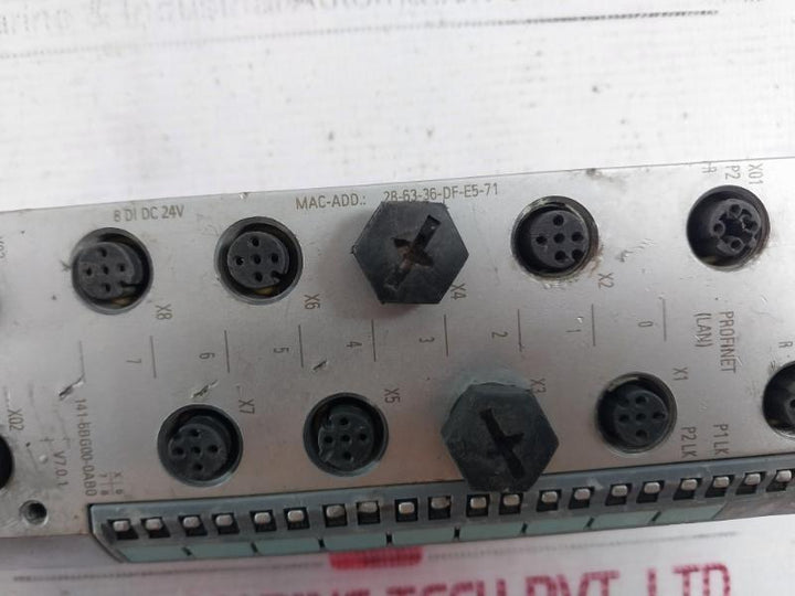 Siemens Simatic 6Es7 141-6Bg00-0Ab0 Et200 Digital Input Module V7.0.1 24Vdc Ip67