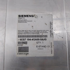Siemens Simatic 6ES7 194-4AD00-0AA0 DC 24V Input Module 500MM Narrow/Small