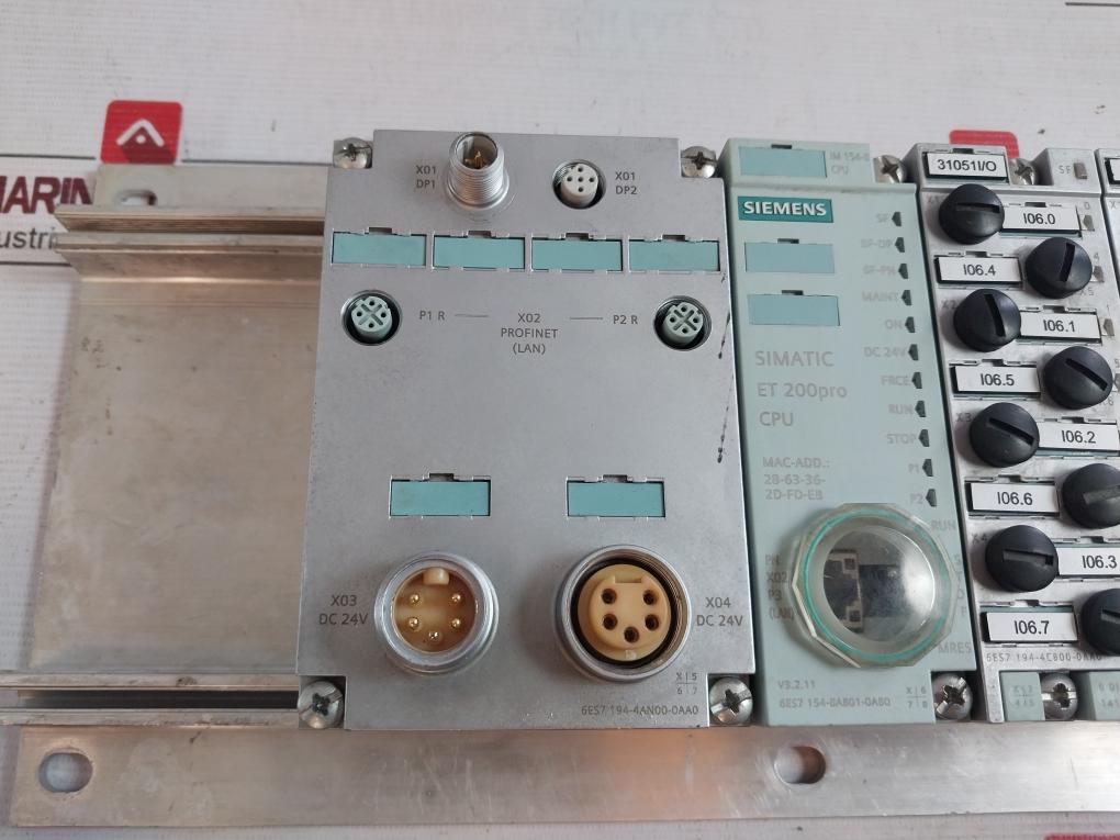 Siemens Simatic 6Es7 194-4Ga00-0Aa0 Et 200Pro Mounting Carrier Rack Module 500Mm