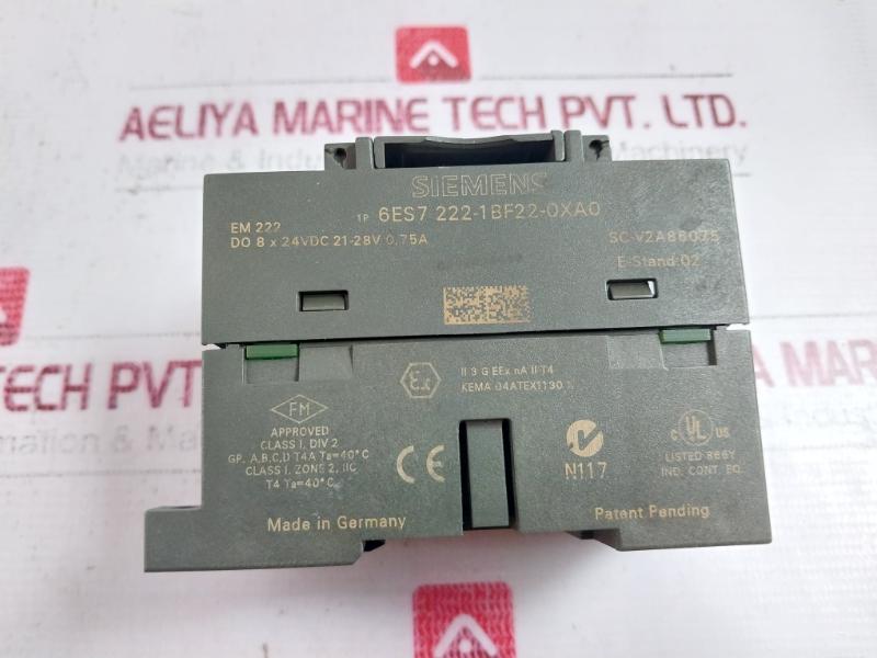 Siemens Simatic 6Es7 222-1Bf22-0Xa0 Em 222 Digital Output Module 24Vdc