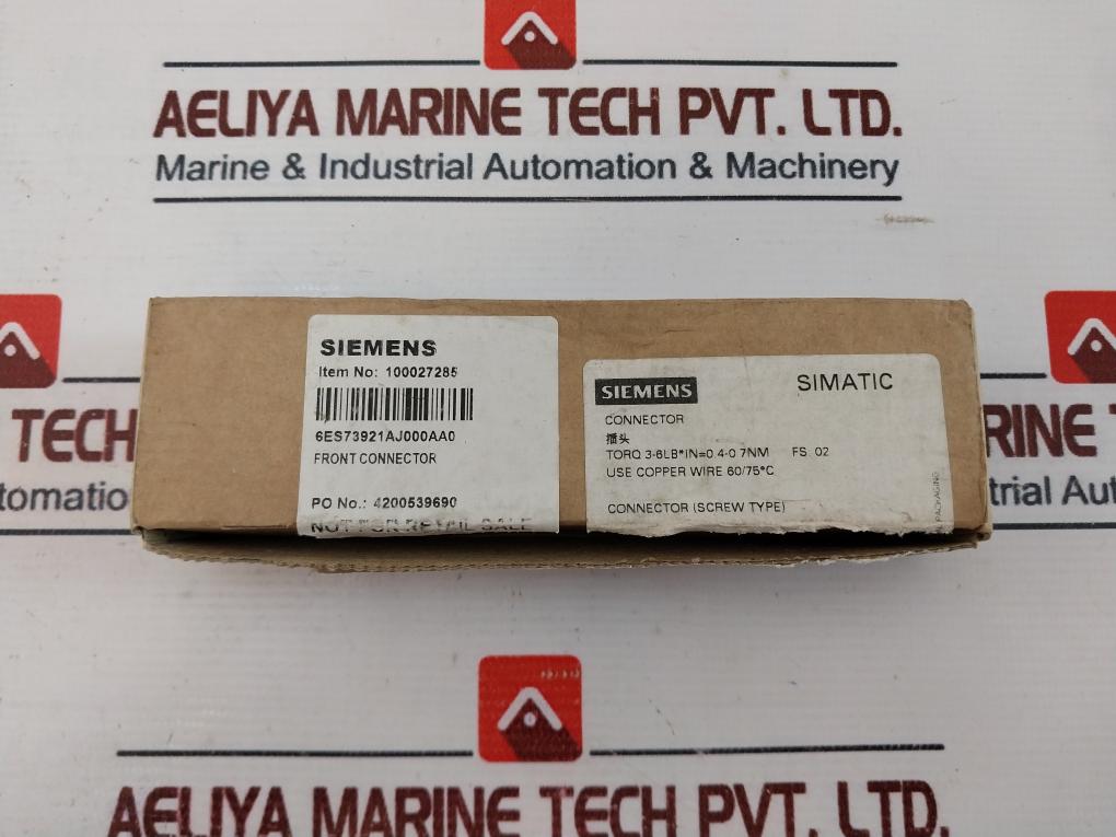 Siemens Simatic 6Es7 392-1Aj00-0Aa0 Front Connector