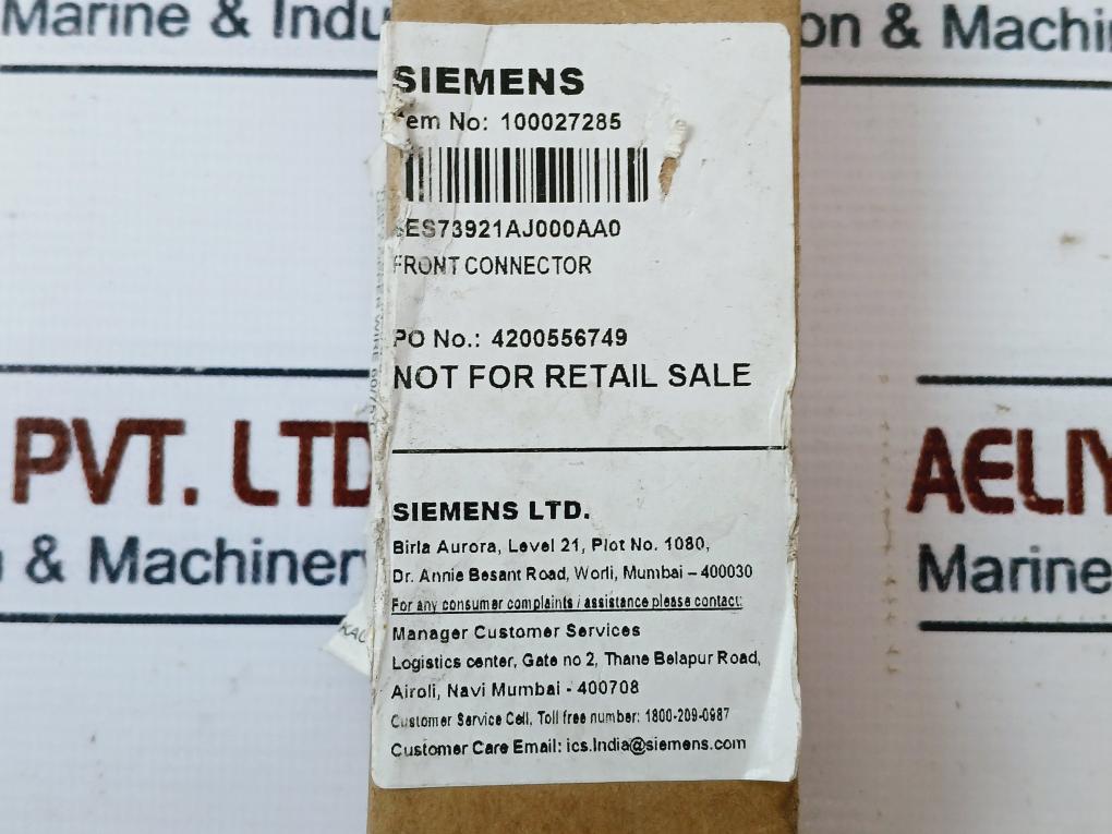 Siemens Simatic 6Es7 392-1Aj00-0Aa0 Front Connector