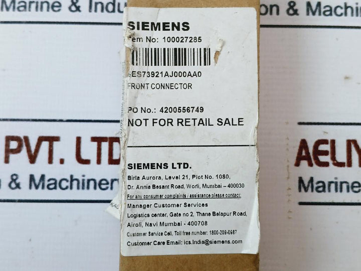 Siemens Simatic 6Es7 392-1Aj00-0Aa0 Front Connector S Jxq/J8