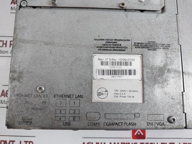 Siemens Simatic 6Av7873-0Bc20-1Aa0 Panel Pc 677B (Ac) 15