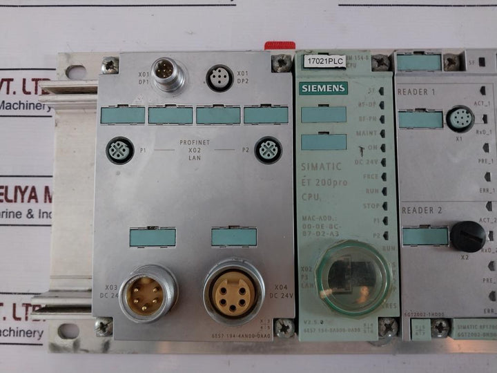 Siemens 6es7 194-4ga00-0aa0 500mm Narrow Module Rack Assembly Carrier