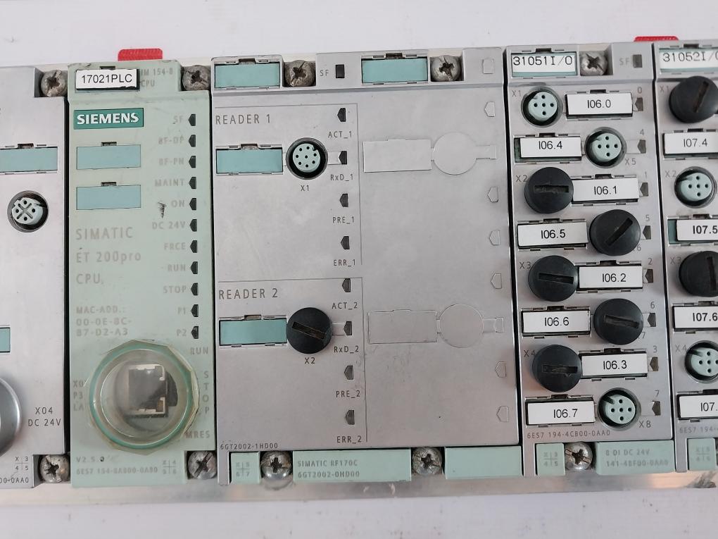 Siemens Simatic 6es7 194-4ga00-0aa0 500mm Narrow Module Rack Assembly Carrier