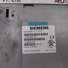 Siemens Simatic A5E03381318 Panel Pc Series P9, 15" Tt 677C 190.168.24.2