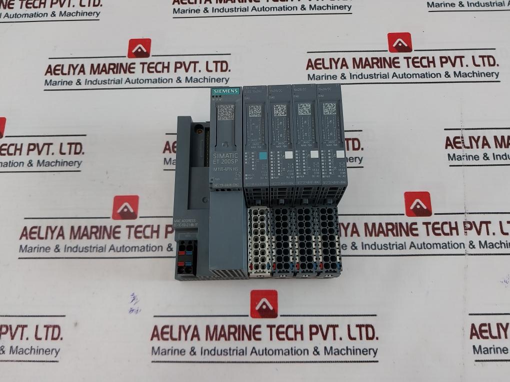 Siemens Simatic Et 200Sp ,6Es7155-6Au00-0Dn0, 6Es7138-6Cg00-0Ba0 Plc I/O Module