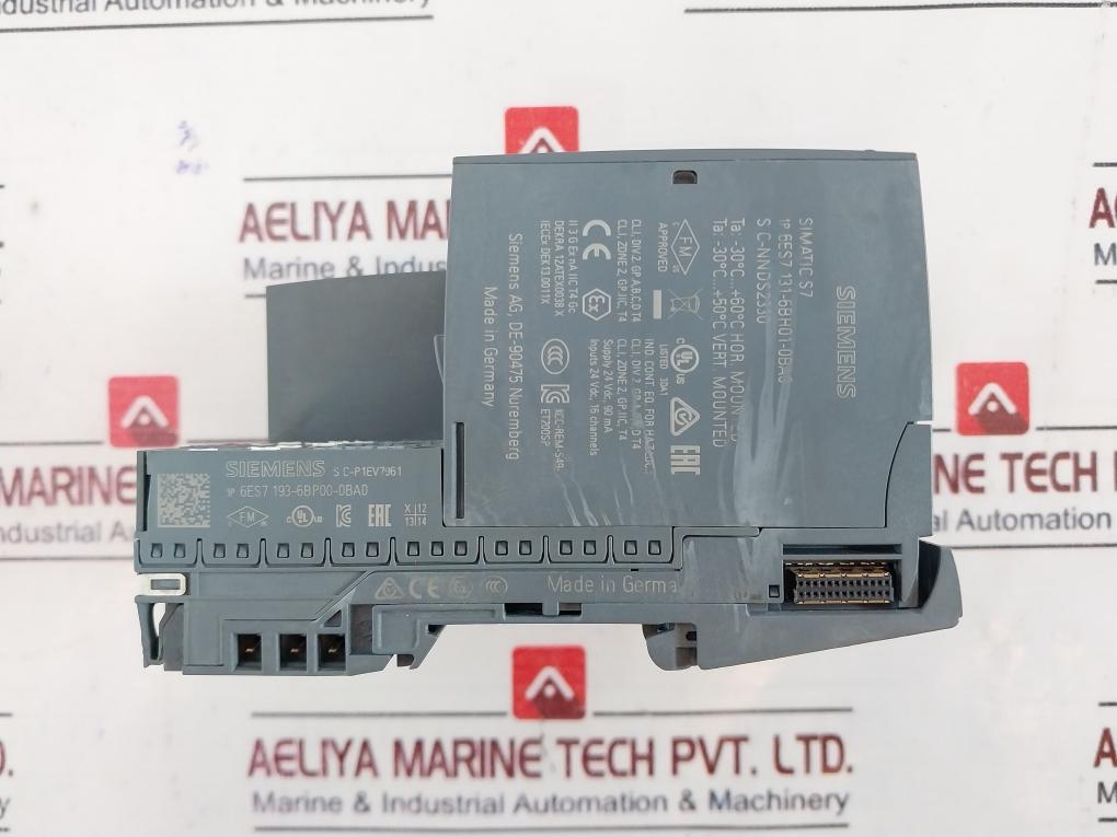 Siemens Simatic Et 200Sp ,6Es7155-6Au00-0Dn0, 6Es7138-6Cg00-0Ba0 Plc I/O Module