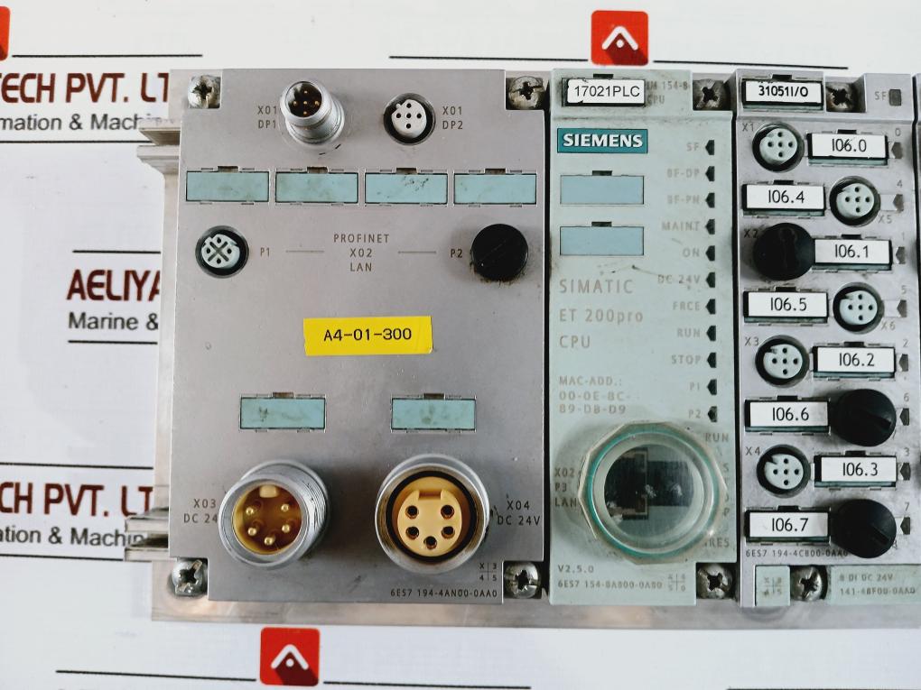 Siemens Simatic ET 200PRO Module Rack IM 154-8 CPU, 6ES7 154-8AB00-0AB0